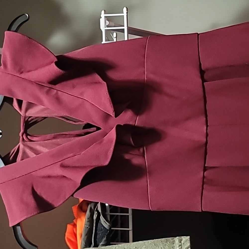 Burgundy jumpsuit size 2. DB Studio